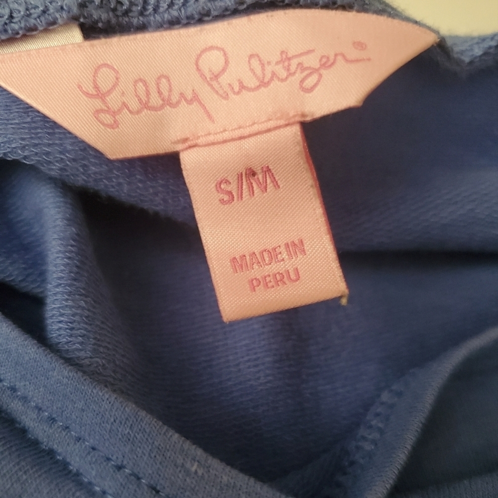 Lilly Pulitzer Two Toned Boxy Oversized Top Size Small/Medium Lagenlook Flowy - Picture 11 of 15